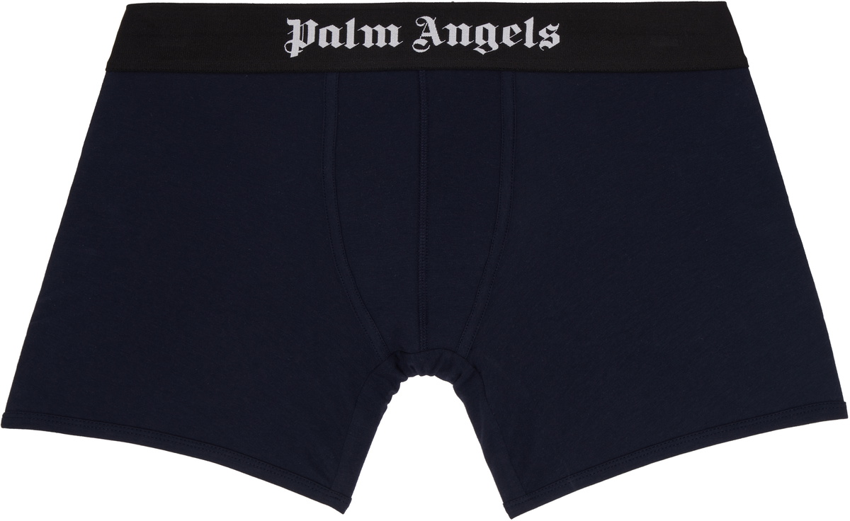 Palm Angels Three-Pack Multicolor Jacquard Logo Boxer Briefs
