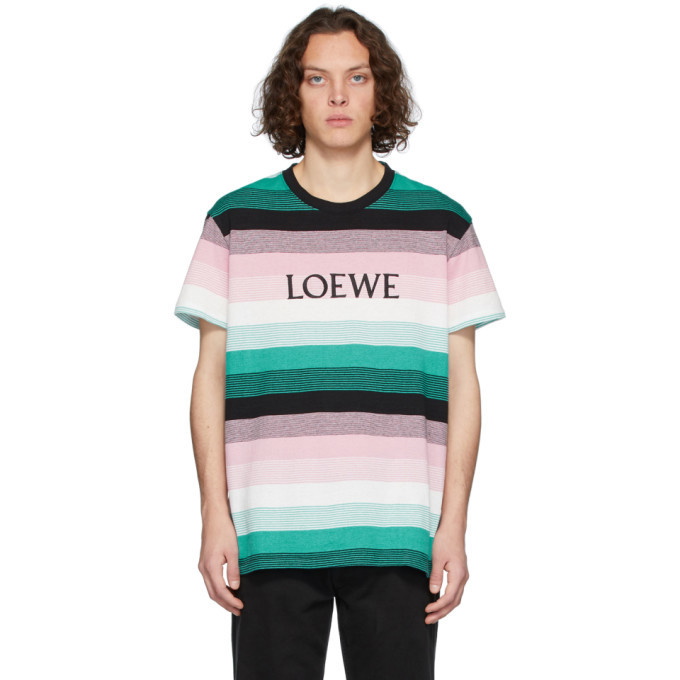 Photo: Loewe Multicolor Stripe Logo T-Shirt