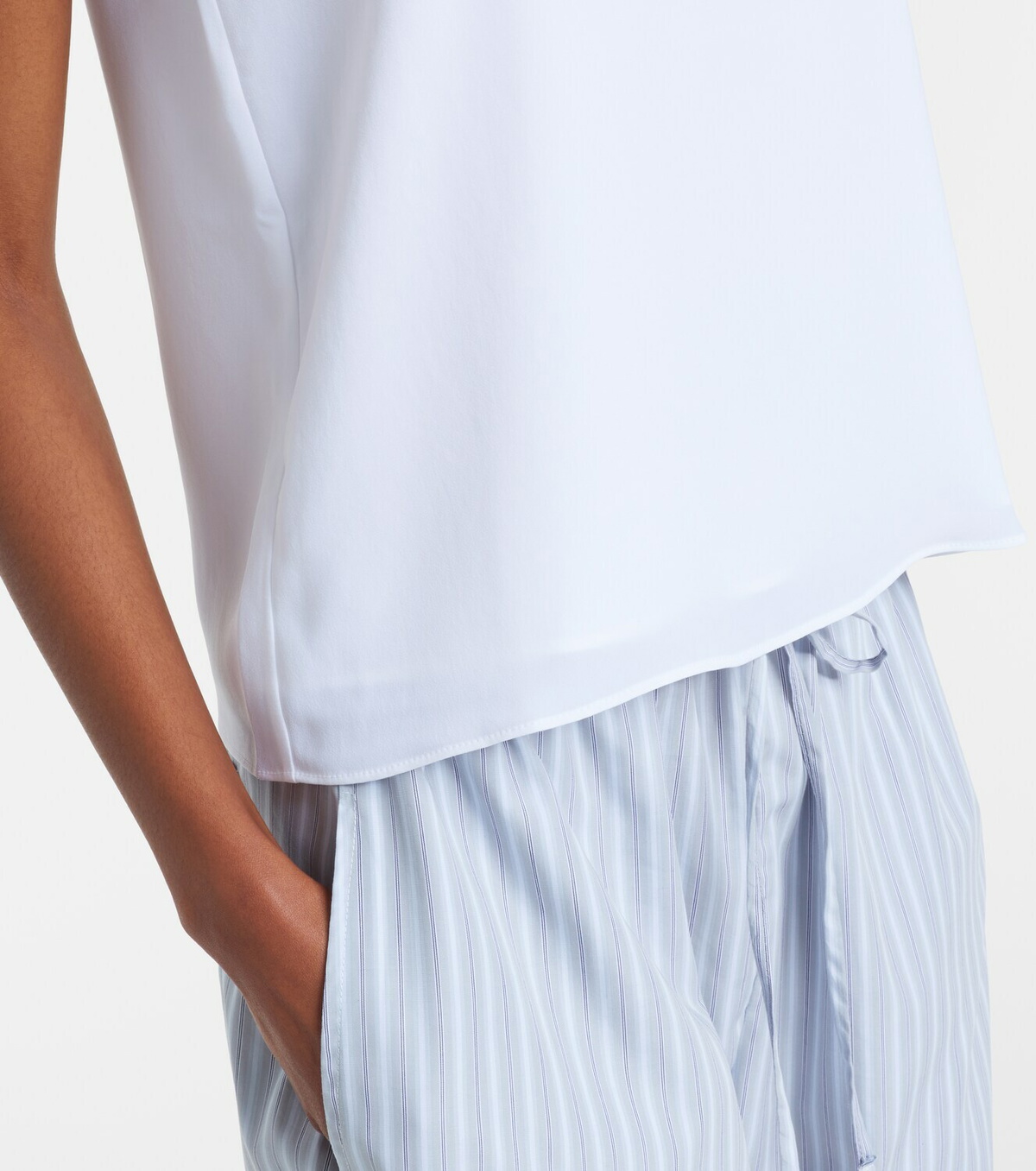 Leset Ari crêpe tank top