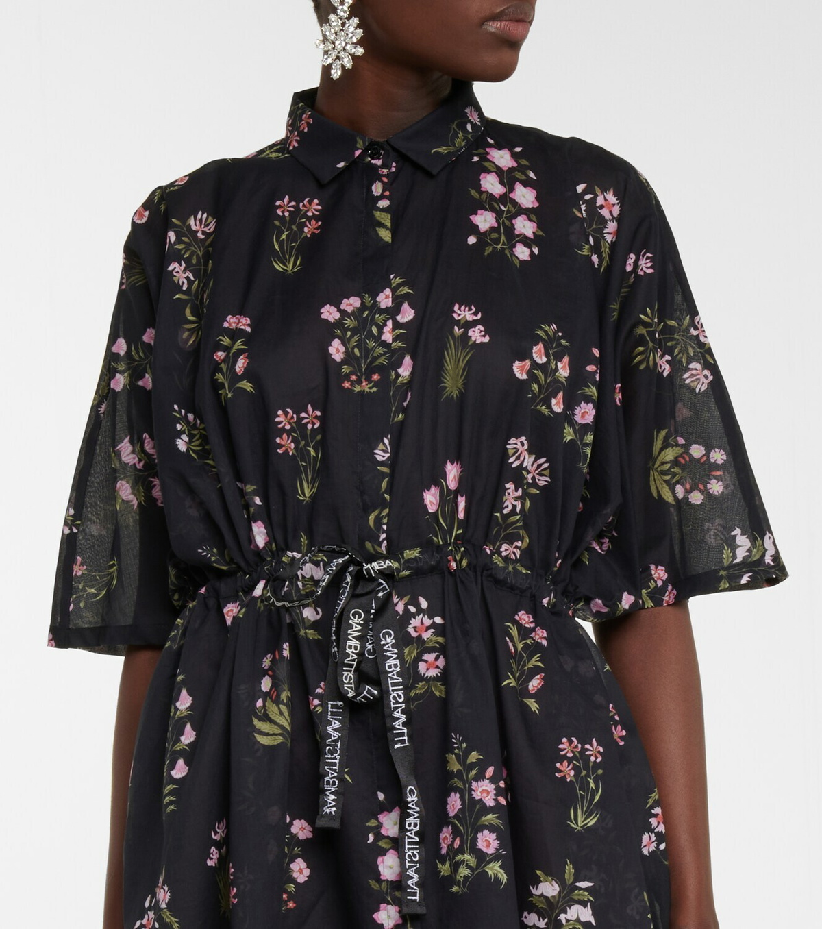 Giambattista Valli Floral cotton shirt dress Giambattista Valli