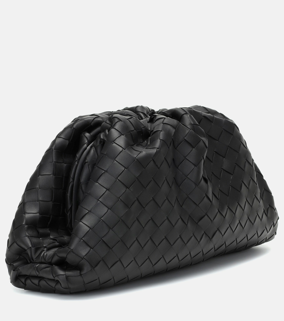 Bottega Veneta - Pouch intrecciato leather clutch