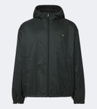 Prada Re-Nylon logo hooded jacket