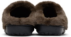BAPE Brown SUBU Edition Ape Head Puffer Slippers