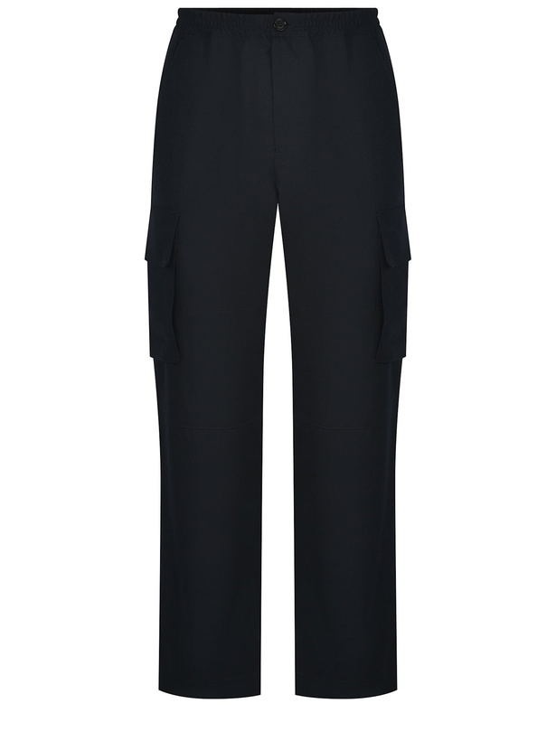 Photo: Marni Midnight Blue Wool Cargo Pant