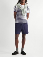 Armor Lux - Slim-Fit Striped Cotton-Jersey T-Shirt - Blue