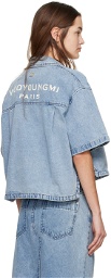 Wooyoungmi Blue Faded Denim Shirt