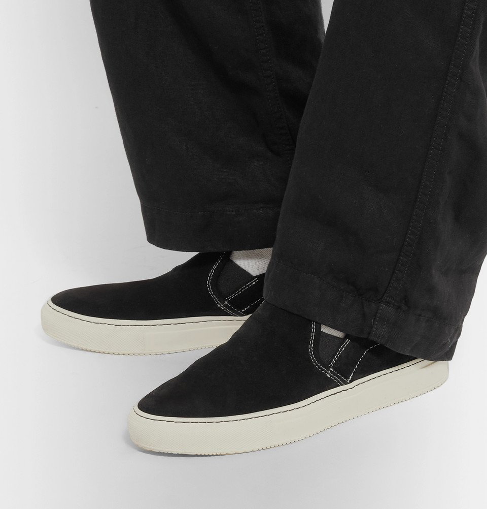 Common Projects - Suede Slip-On Sneakers - Men Black Common Projects