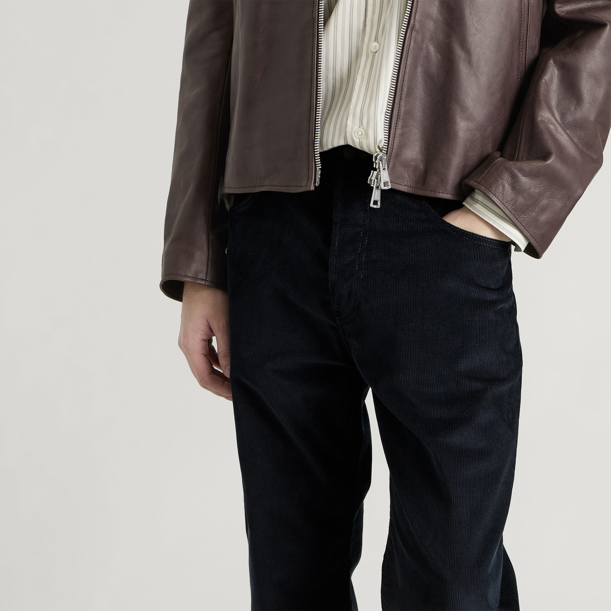 Acne Studios Men's Pentyone Corduroy Trousers in Dark Navy