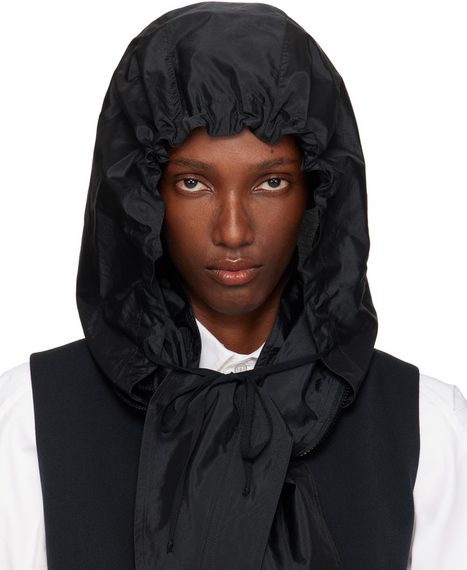 Photo: Maison Margiela Black Hooded Scarf