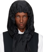 Maison Margiela Black Hooded Scarf