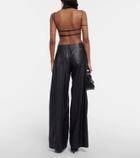 Didu Zip-detail silk wide-leg pants