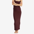 SKIMS Women's Soft Lounge Long Skirt in Bordeaux