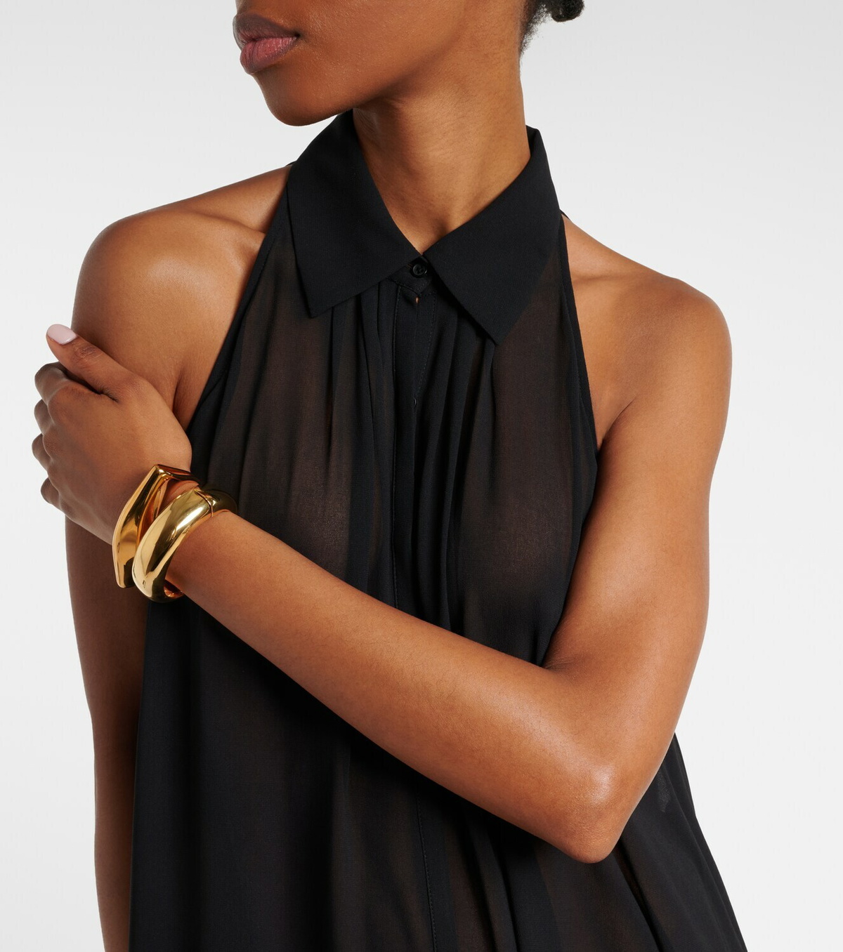 The Frankie Shop Sukie sheer maxi dress