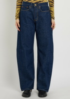 B Sides Slim Lasso Structured Barrel-leg Jeans Indigo