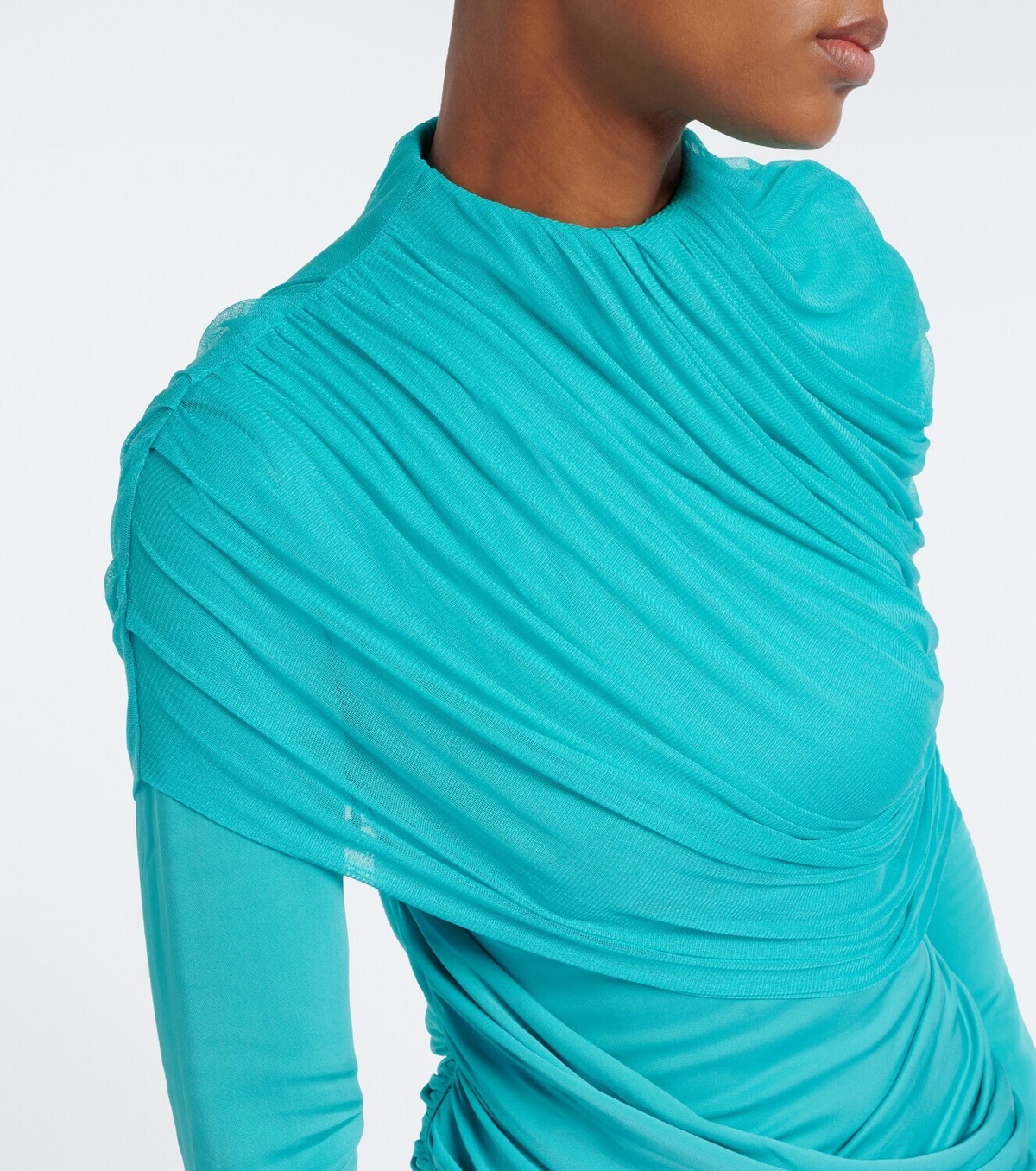 Christopher Esber Veil draped caped midi dress