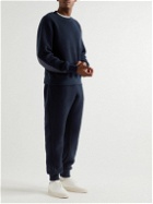 Tod's - Tapered Shell-Trimmed Cashmere and Virgin Wool-Blend Sweatpants - Blue