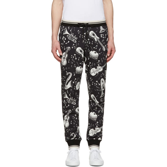 Photo: Dolce and Gabbana Black Instrument Lounge Pants