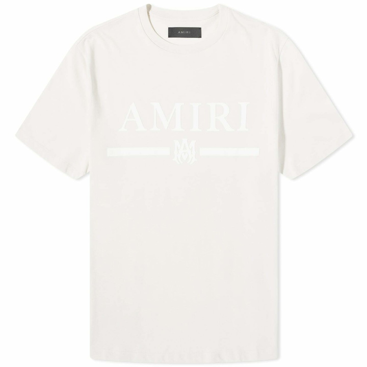 Photo: AMIRI Men's MA Bar Logo T-Shirt in Alabaster