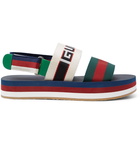 Gucci - Webbing-Trimmed Rubber Sandals - Men - Multi