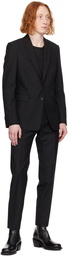 Dries Van Noten Black Slim Fit Suit