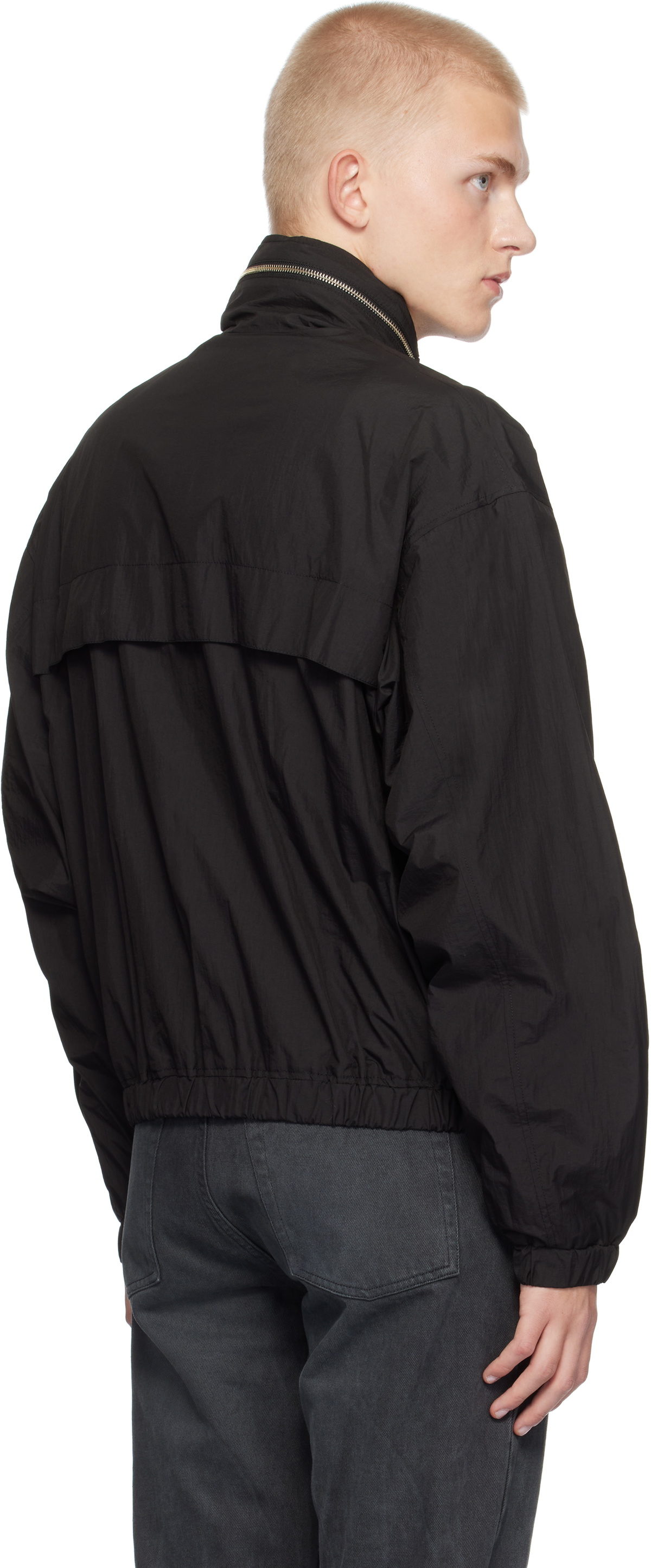 AMI Paris Black 'Ami Alexandre Mattiussi' Windbreaker Jacket AMI