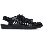 KEEN Black UNEEK Leather Sandals