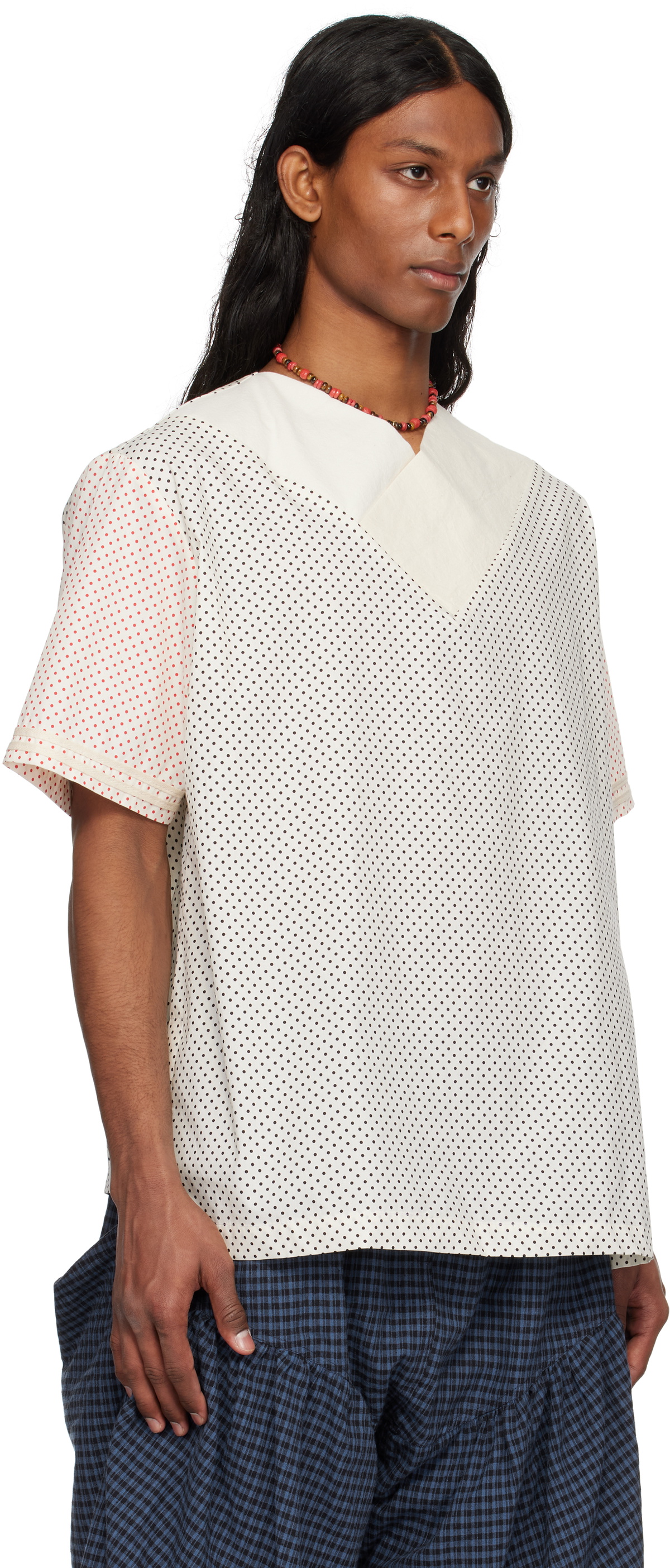 SC103 SSENSE Exclusive White & Black Alps Top SC103
