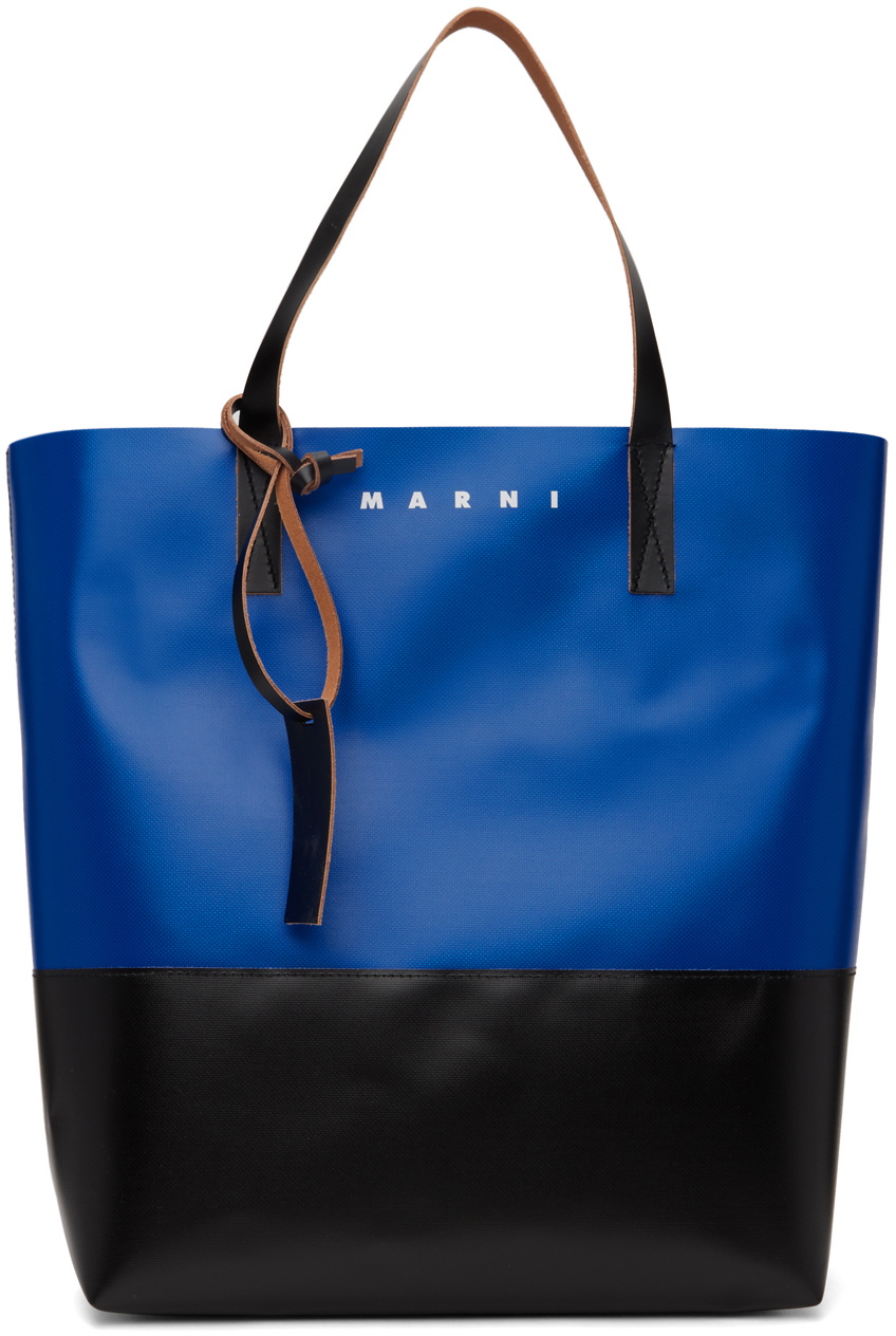 Marni Blue & Black Tribeca Tote Marni