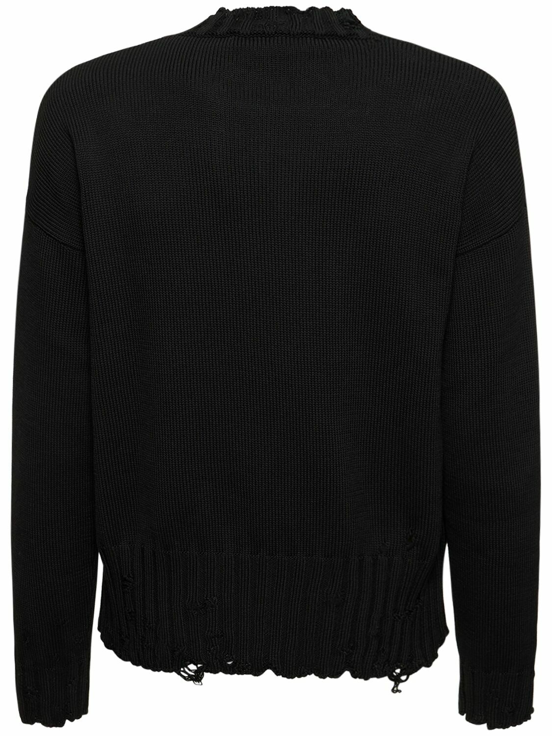 MARNI Logo Cotton Knit Boxy Sweater