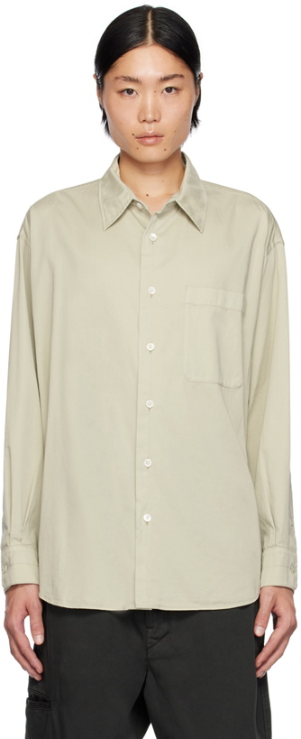 Photo: LEMAIRE Green Relaxed Shirt