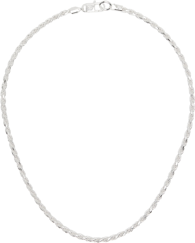 Photo: Hatton Labs Silver Twisted Rope Chain S Necklace