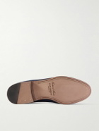 Dolce&Gabbana - Logo-Embellished Suede Loafers - Blue