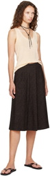 YMC Gray Rosetta Midi Skirt