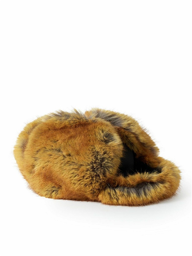 Photo: Burberry - Faux Fur Trapper Hat - Brown