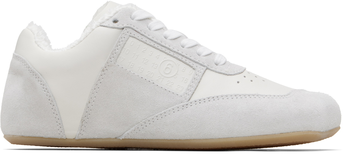 MM6 Maison Margiela White Anatomic Sneakers