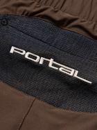 Portal - Marka Liner 5" Mesh-Trimmed Recycled-Shell Running Shorts - Brown