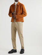 Paul Smith - Straight-Leg Cotton-Blend Twill Drawstring Trousers - Neutrals