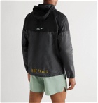 Nike Running - Windrunner Logo-Print Ripstop Hooded Jacket - Black