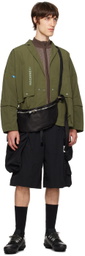 Archival Reinvent Black 3D Pocket Shorts