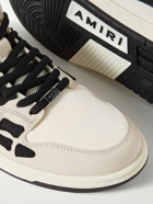 AMIRI - Skel Top Colour-Block Leather and Suede Sneakers - Neutrals