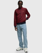 Lacoste Jacquard Zip Up Sweatshirt Red - Mens - Zippers