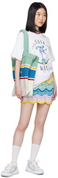 Casablanca Blue & White Stripe Tote