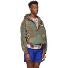 Off-White Green Camo Windbreaker Jacket