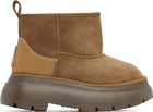 R13 Tan Chunky Shearling Boots