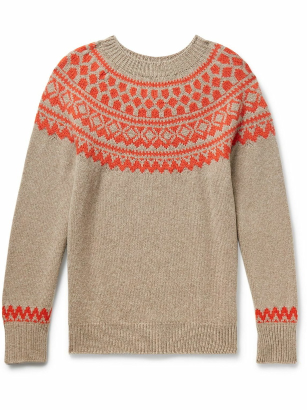 Photo: Howlin' - Strangers in Space Fair Isle Wool Sweater - Neutrals