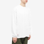 WTAPS Men's Long Sleeve Design 02 SQD T-Shirt in White