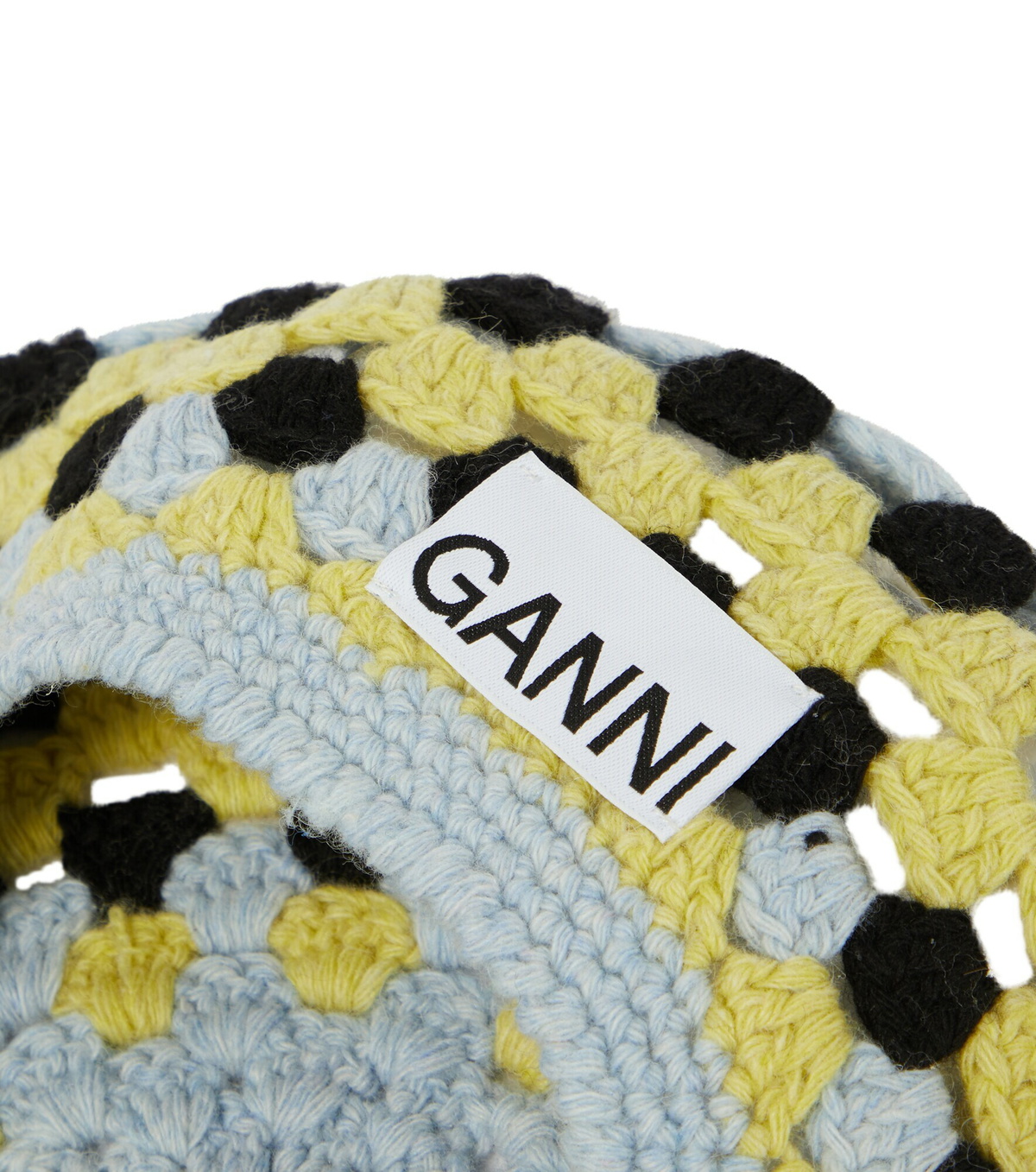Ganni - Crocheted wool-blend beret GANNI