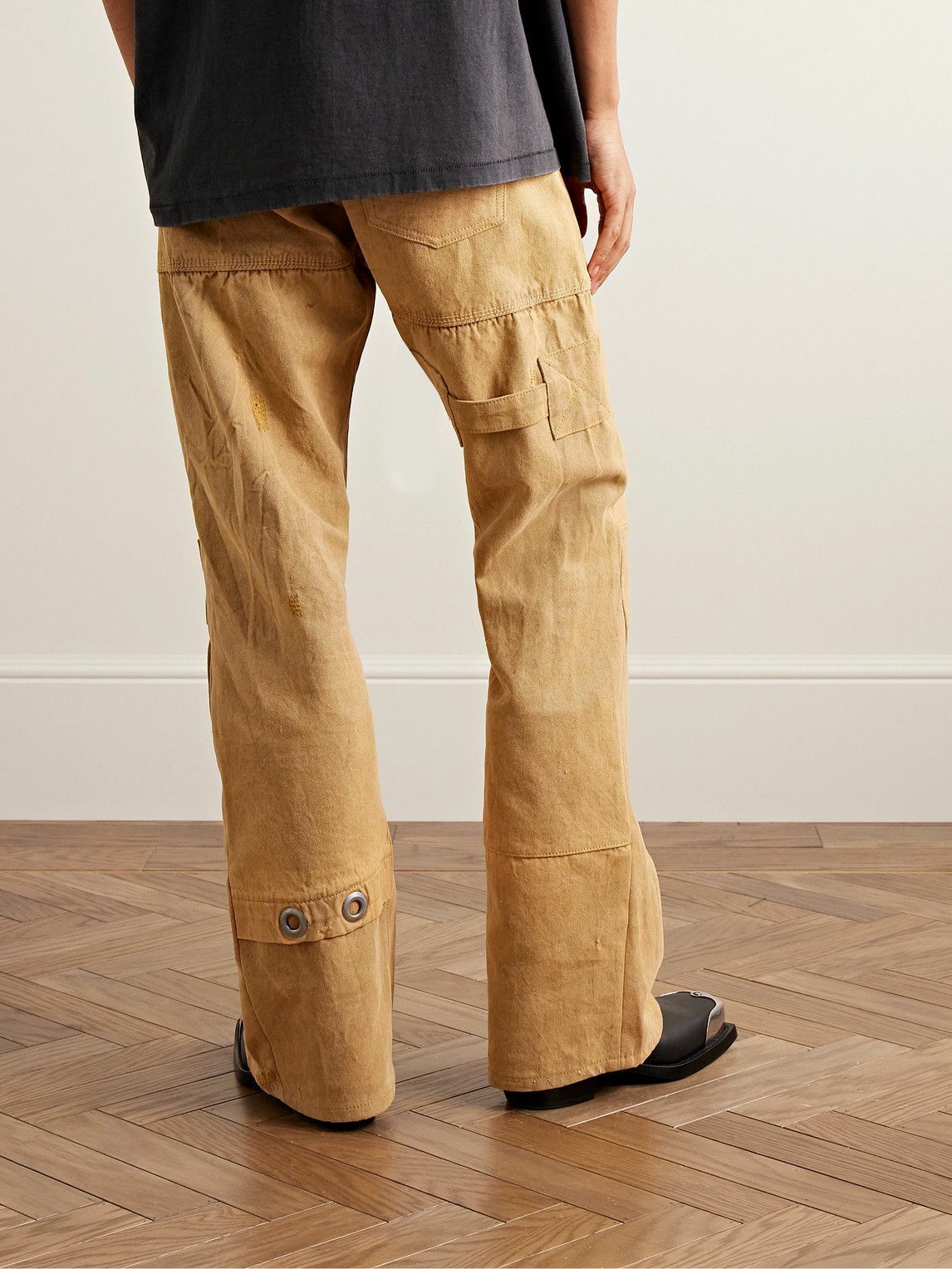 Gallery Dept. Elasticated Cotton Trousers Orange Men's - US