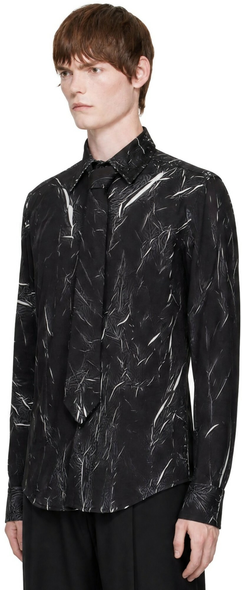 EGONlab Black Shoulder Pads Shirt