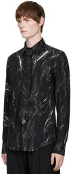 EGONlab Black Shoulder Pads Shirt